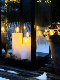 LED Udendørs Bloklys Sæt af 3 stk - Hvid