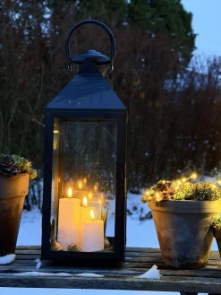 LED Udendørs Bloklys Sæt af 3 stk - Hvid