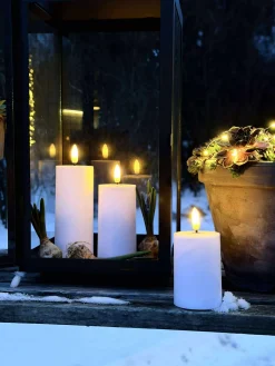 LED Udendørs Bloklys Sæt af 3 stk - Hvid