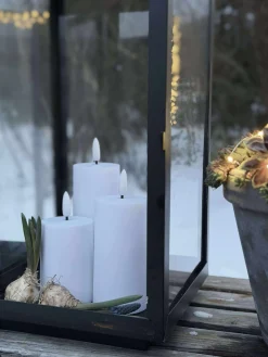 LED Udendørs Bloklys Sæt af 3 stk - Hvid