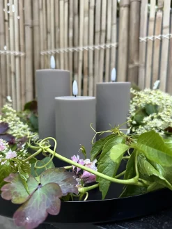 LED Udendørs Bloklys sæt af 3 stk – Sand