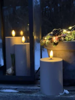 LED Udendørs Bloklys sæt af 3 stk – Sand