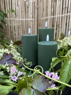 LED Udendørs Bloklys sæt af 3 stk – Grøn