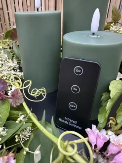 LED Udendørs Bloklys sæt af 3 stk – Grøn