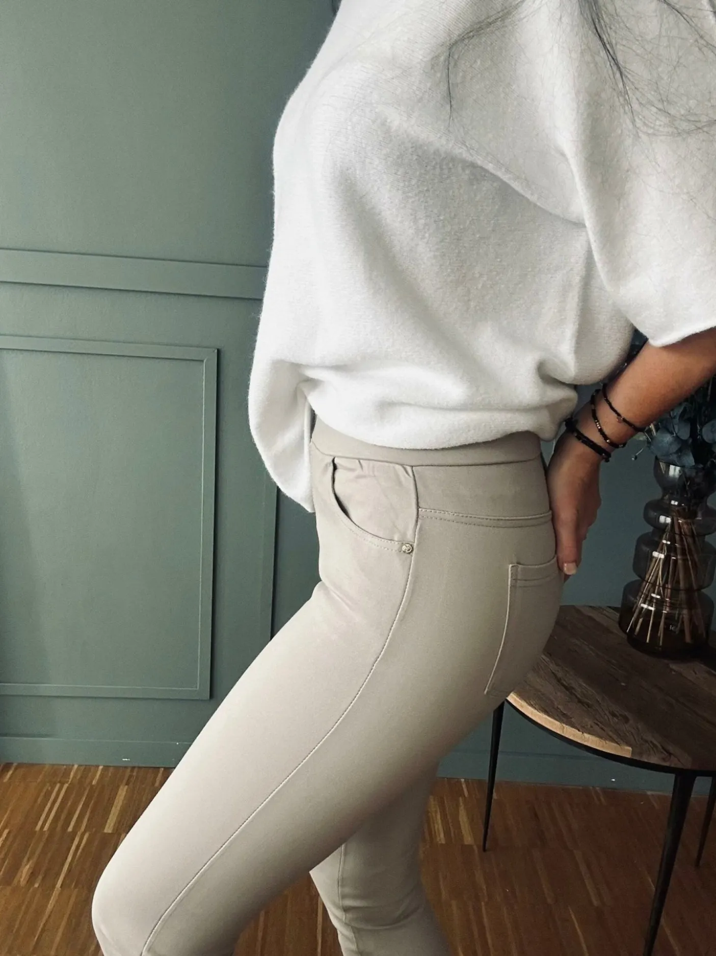 Leggings Plus size 38-50 Beige