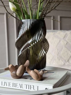 Liggende Fugl - Amber Brun Lille