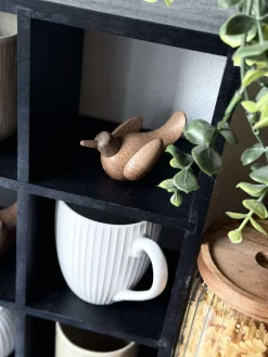 Liggende Fugl - Amber Brun Lille