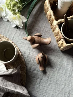 Liggende Fugl - Amber Brun Lille