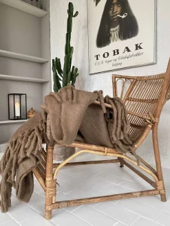 Lækker varm plaid – Hasselnød