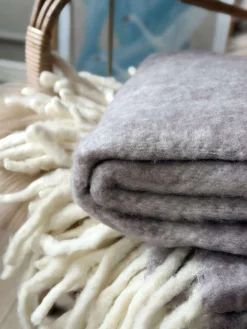 Lækker varm plaid – Lavendel