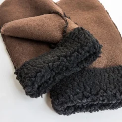 Luffer 2 farver lys brun, mokka brun