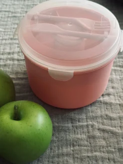 Lunchbox m. dressing kop - Rosa