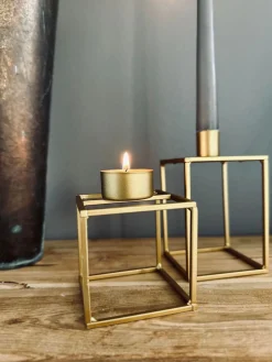 Lysestage fyrfadslys Messing Nora