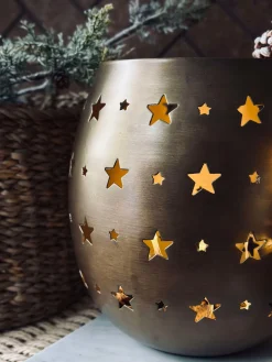 Lysestage med stjerner - Large