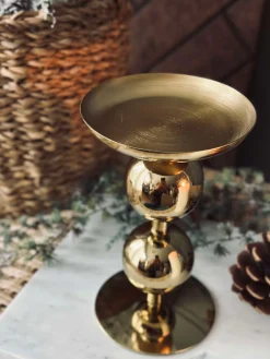 Lysestage NOYA 17 cm - Gold