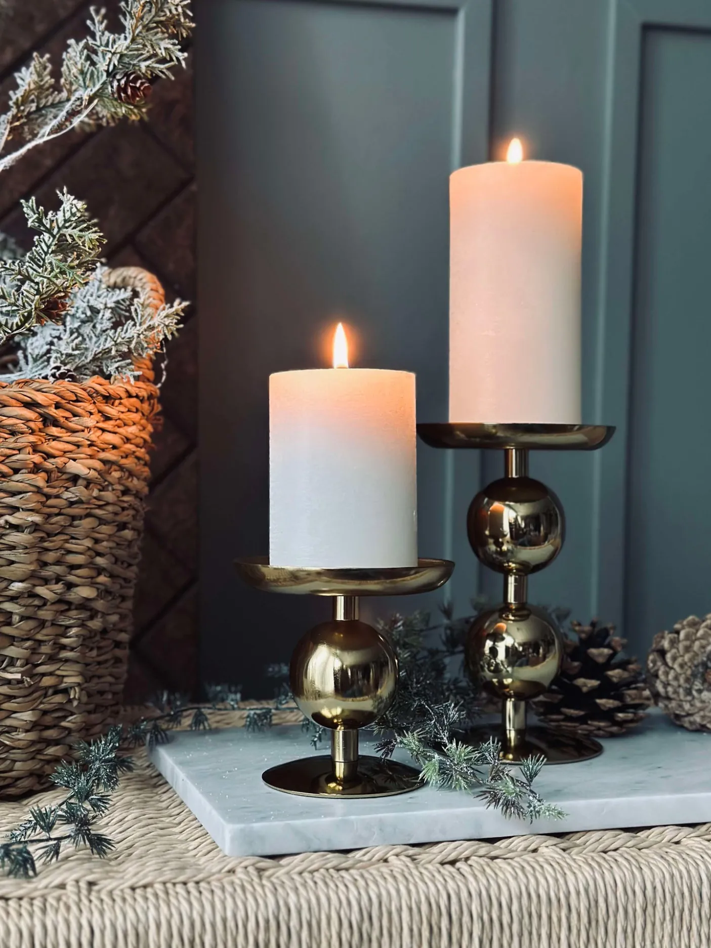 Lysestage NOYA 17 cm - Gold