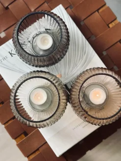 Lysestage til fyrfadslys - COLOR MIX