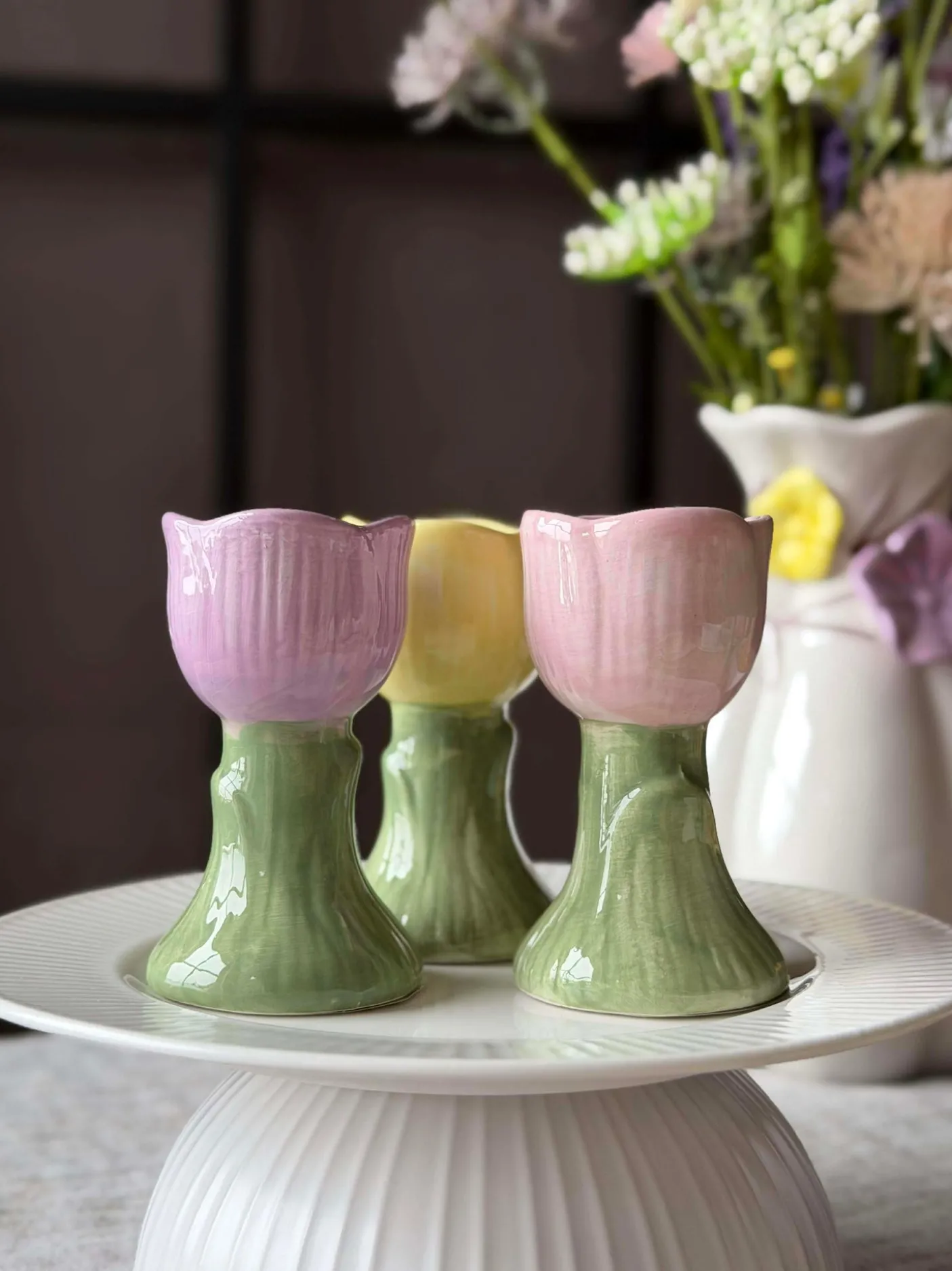 Lysestage Tulipan - Flere farver