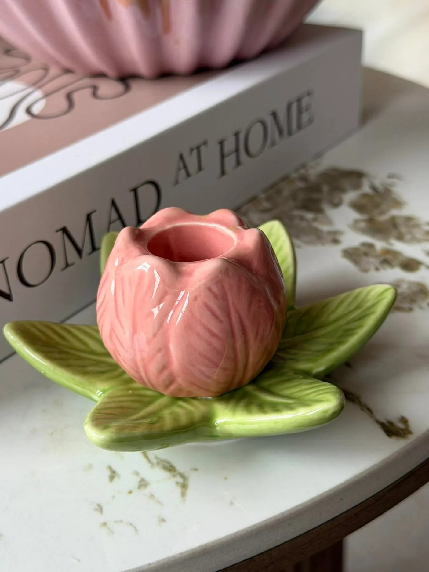 Lysestage tulipan - Rosa