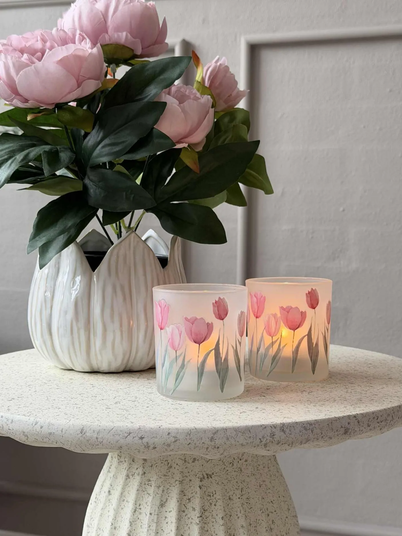 Lysestager Tulipaner 3stk.