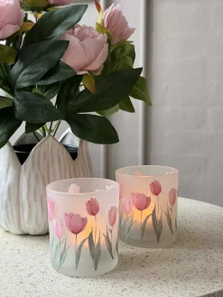 Lysestager Tulipaner 3stk.