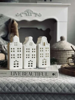 Lyshus med led - WHITE MIX