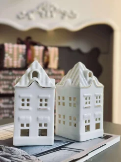 Lyshus med led - Porcelæn