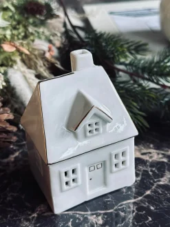 Lyshus med led lys - Porcelæn