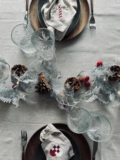 Lyskæde LED SØLV med glimmer og timer