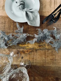 Lyskæde LED SØLV med glimmer og timer