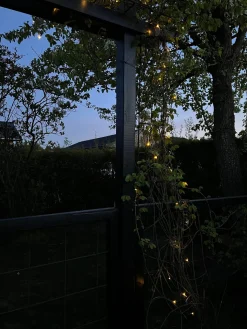 Lyskæde med 60 led lys - solceller - Ekstra kraftig