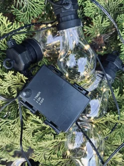 Lyskæde med Batteriboks – Til inde og ude