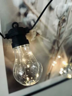 Lyskæde med Batteriboks – Til inde og ude