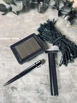 Lyskæde med solceller - Ekstra kraftig med 100 led lys