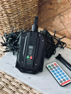 Lyskæde med solceller og USB - 480 led lys