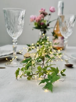 Lyskæde silver wire med 100 LED Lys