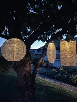 Lyskugle med solceller - SUMMER GOLD