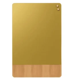 Magnetisk tavle - Mat glas i guld og egefiner