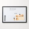 Magnetisk whiteboard, sort ramme, 40 x 60 cm.