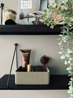 Makeup organiser med opdeling – Taupe