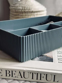 Makeup organiser med rumopdeling - Grå