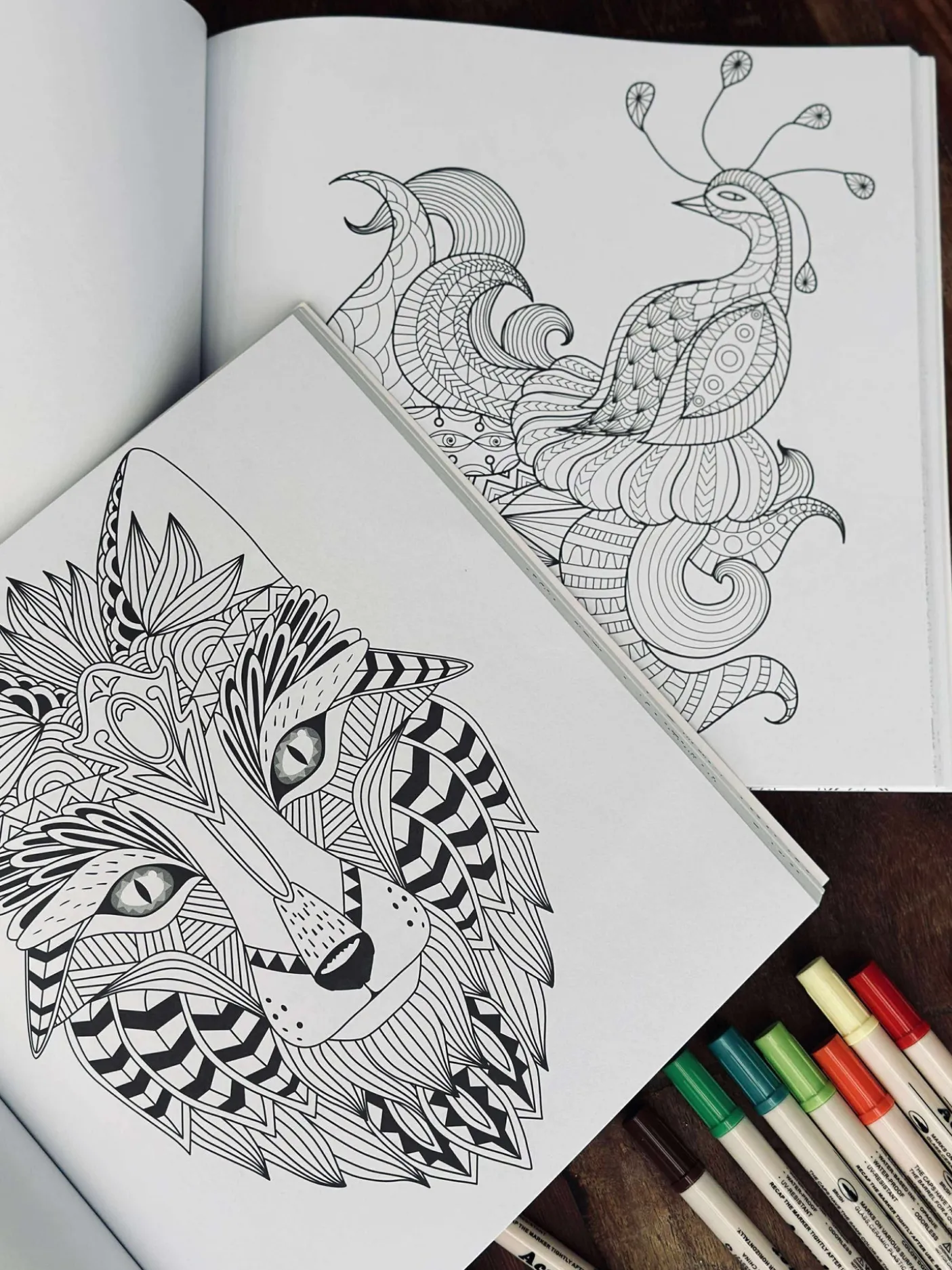 Malebog for voksne - Animal MIX