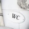 Metalskilt WC