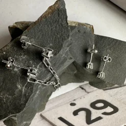 Mix box m. 4 øreringe - Jessica Sterling silver