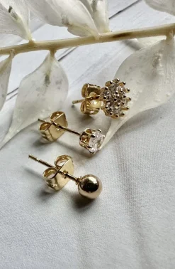 Mix box med 6 øreringe - Ivy 18k forgyldt