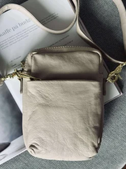 Mobiltaske Liva - Sand / Gold