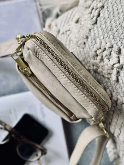 Mobiltaske Liva - Sand / Gold