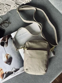 Mobiltaske Liva - Sand / Gold