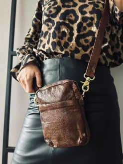 Mobiltaske Liva Brandy i kalveskind