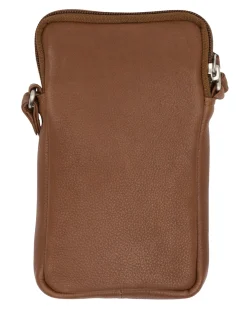 Mobiltaske Misse - Coffee / silver